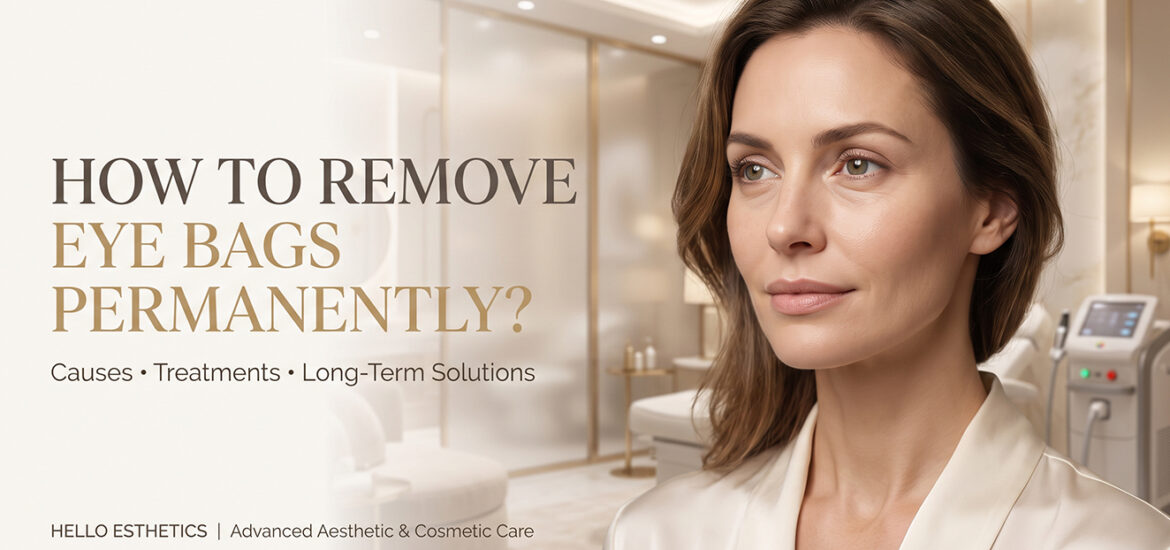 How to Remove Eye Bags Permanently | Hello Esthetics