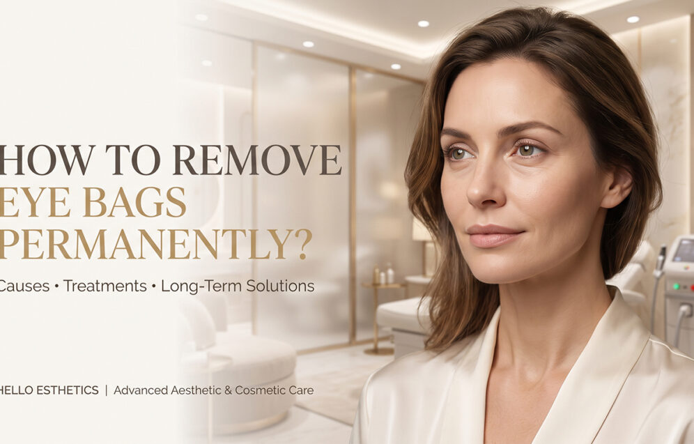 How to Remove Eye Bags Permanently | Hello Esthetics
