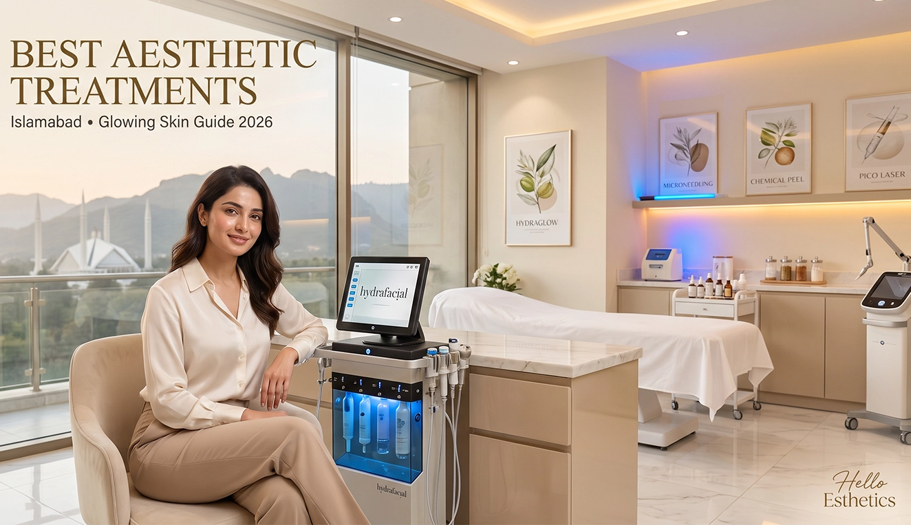 Best Aesthetic Treatments in Islamabad for Glowing Skin 2026 | Hello Esthetics